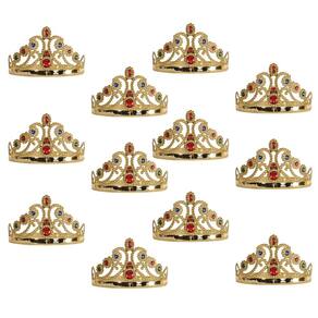 Pacote com 12 joias de plástico Queen Gold da Tiara Beistle