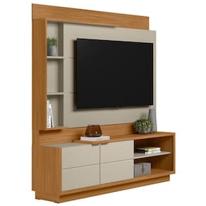 Home Com Led Para Tv De 70 Polegadas Lyon Nature Off-white