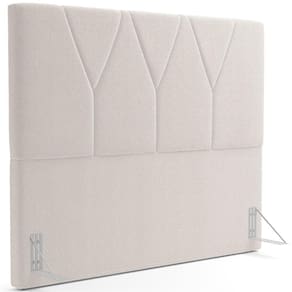 Cabeceira Cama Box Casal 140 Cm Aurora W01 Bouclê Creme