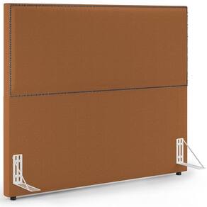 Cabeceira Box Casal Com Tachas 160 Cm Vicenza L02 Bouclê Terracota
