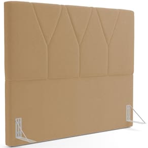 Cabeceira Cama Box Casal 140 Cm Aurora W01 Bouclê Mostarda