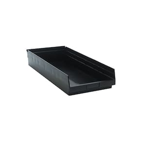Organizador de peças QUANTUM STORAGE SYSTEMS QSB116BK preto, pacote com 6