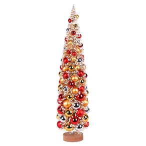 Árvore de Natal Vickerman Vintage Tabletop de 24 polegadas com enfeites