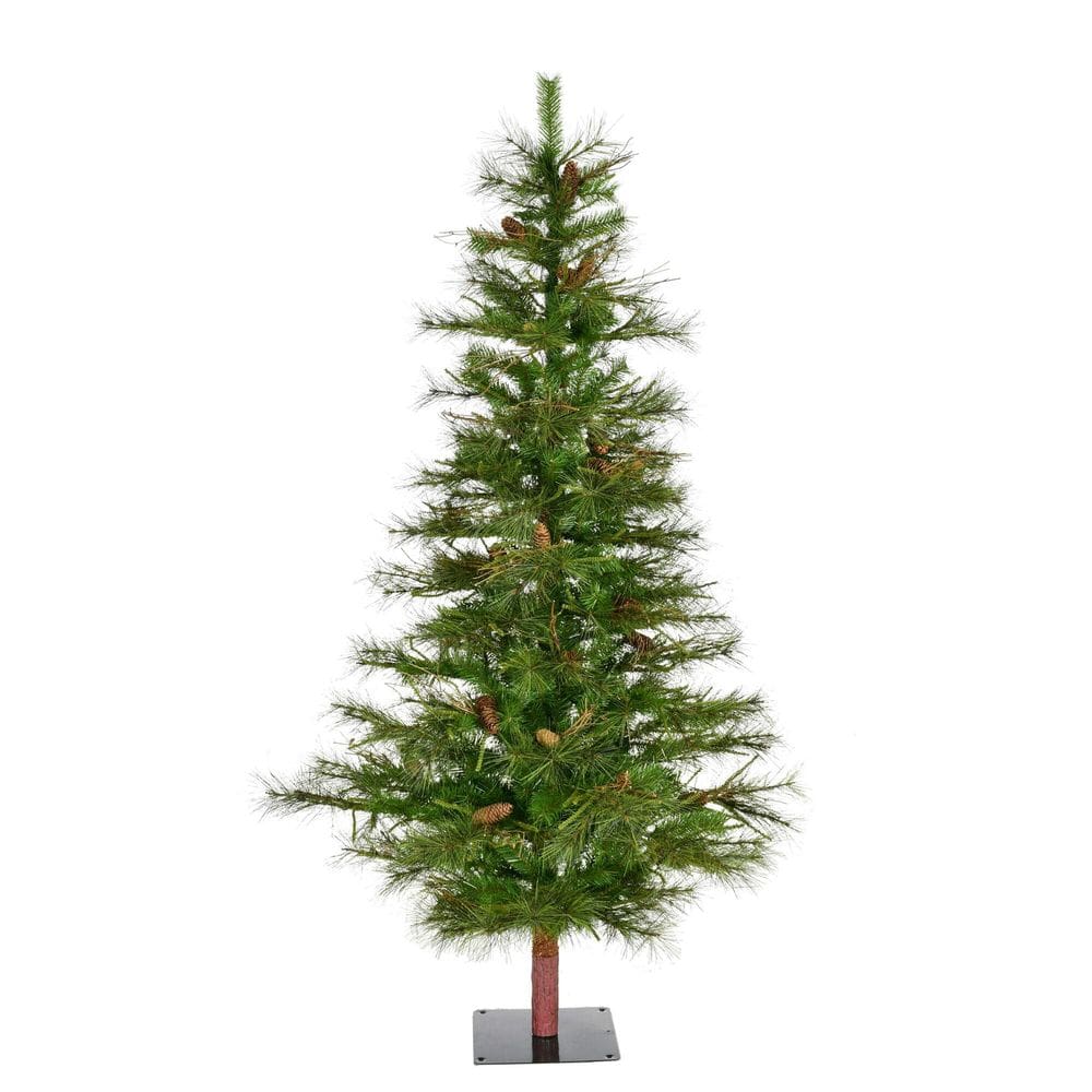 Árvore de Natal Vickerman Ashland 6 pés/180 cm apagada com pinhas