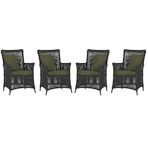 4 Poltronas Igapó Alumínio Pintura Preta Corda Náutica E13 Preto