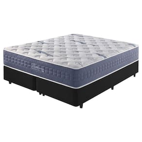 Cama Box Preto + Colchão California Mola Ensacada 193cm