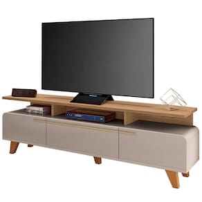 Rack Tv 70 Pol 200cm émile B01 Off White Freijó
