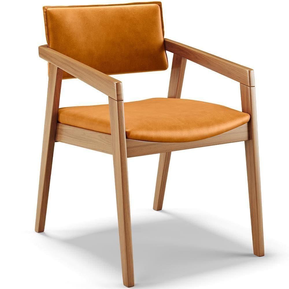 Cadeira Para Sala De Jantar Estar Living Giorgia B04 Couríssimo Whisky - Lyam Decor