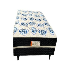 Unibox Romance Solteiro Com Molas Bonnel 88x188x44cm Topázio Azul