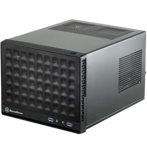 Estojo para computador SilverStone SG13B com painel frontal de malha preta