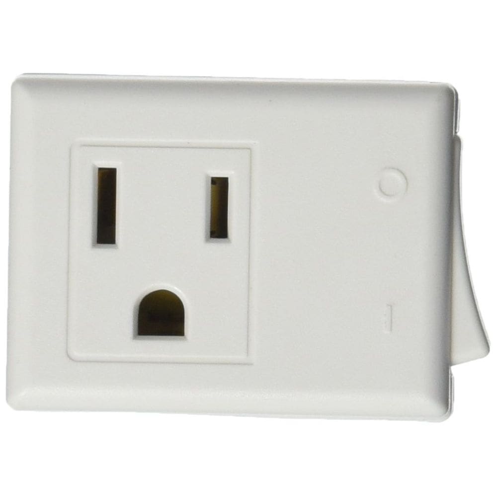 Torneira de comutação Leviton 1470-W 15A, 125V AC 3 fios aterrada branca