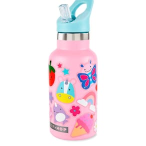 Garrafa De Aço Inox Skip Hop Spark Style Personalizável Rosa