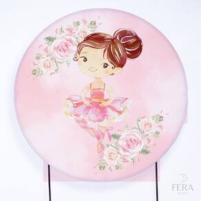 Painel Decorativo para Festa 1,80x1,80 metros Vesti Fácil com Elástico Bailarina - Fera Print