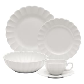 Aparelho de Jantar 20 Peças Flora Camélia Oxford