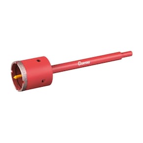 Serra Copo Diamantada Alvenaria Com Haste e Pino Guia 53MM 61421 Cortag