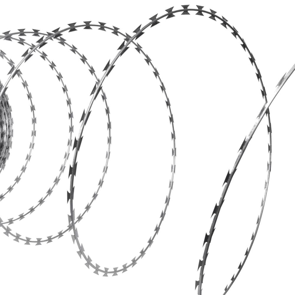 Cerca helicoidal de aço galvanizado Razor Wire VidaXL 100m