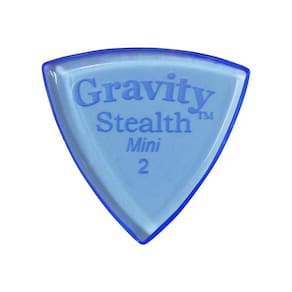 Palheta de guitarra Gravity Picks Stealth 2mm Mini Jazz Blue