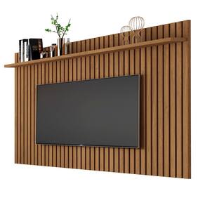 Painel Ripado Para Sala de TV 65" com Prateleira Classic 1.8 Giga Moveis