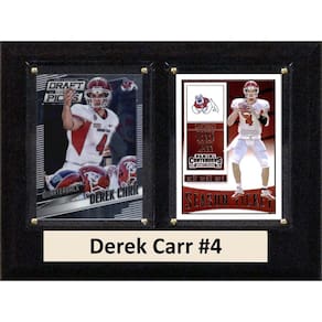 Placa colecionável da C&I, NCAA Fresno State Bulldogs, Derek Carr