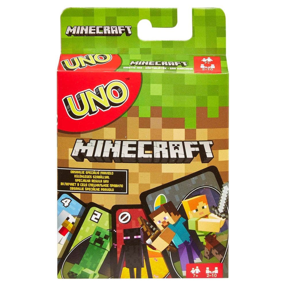 Jogo de cartas Mattel Games UNO Minecraft 112 Cards Age 7+