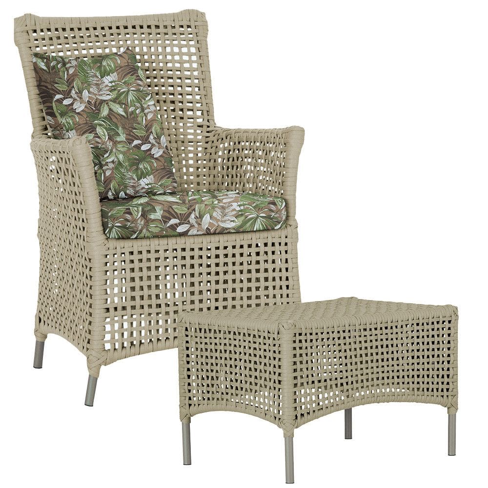 1 Poltrona e 1 Mesa Igapó em Alumínio