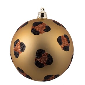 Enfeite de bola de Natal Vickerman Matte Copper Gold 4 cm 6 unidades