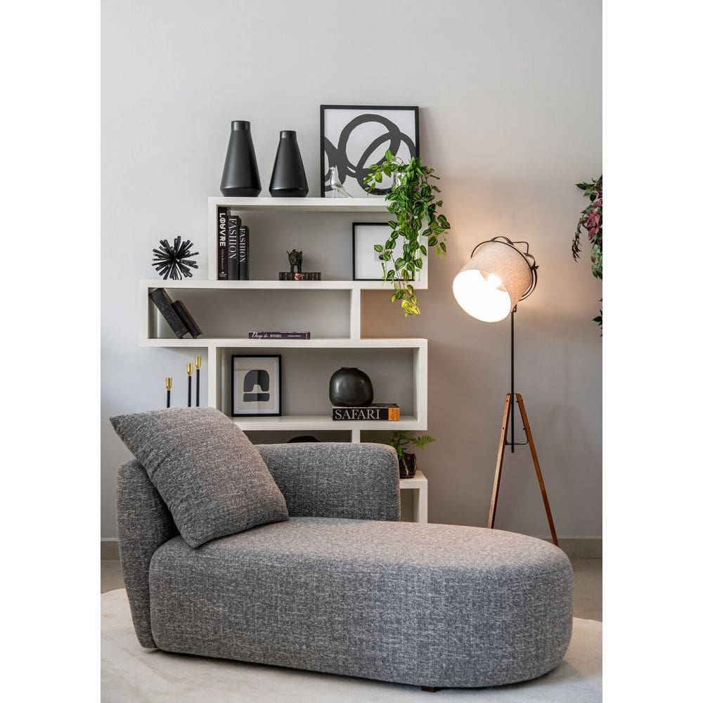 Recamier Orsago - Linho Tramado Grafite