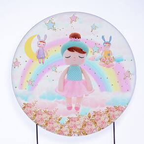 Painel Decorativo para Festa 1,80x1,80 metros Vesti Fácil com Elástico Boneca - Fera Print
