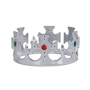 Festa de prata King`s Crown Crown com joias de plástico Crown Beistle