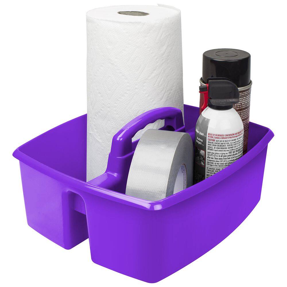 Organizador de sala de aula Storex com 2 compartimentos Large Caddy Purple