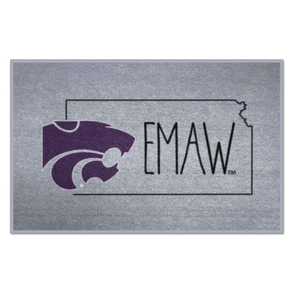 Tapete FANMATS NCAA Kansas State Wildcats Southern Style 19x30i