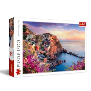 Quebra-cabeça Trefl View of Manarola 1500 peças 33x23cm