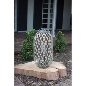 Lanterna Kalalou CLUX1007 Cinza 29,21 cm x 59,44 cm x 29,21 cm