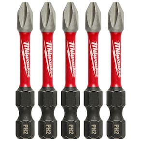 Kit 5 Chaves Bits Philips Ph2 X 50mm 48-32-4262 Milwaukee