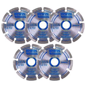 Kit 5 Discos Diamantados Segmentados 110x20mm IW13892 Irwin