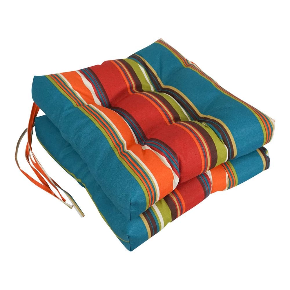 Almofada de cadeira Blazing Needles Outdoor 40x40cm, pacote com 2 unidades Westport Teal