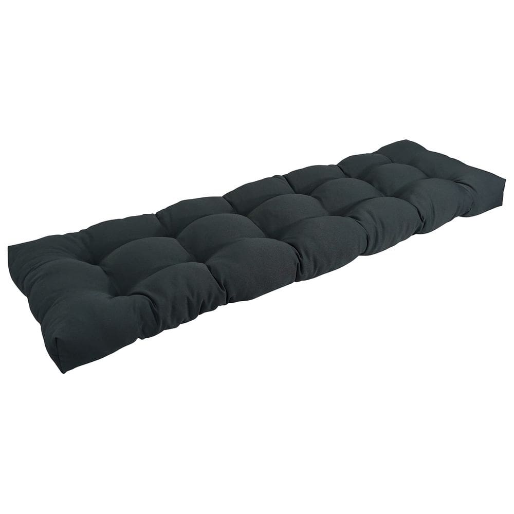 Almofada de banco Blazing Needles Twill Tufted 140x48cm preta