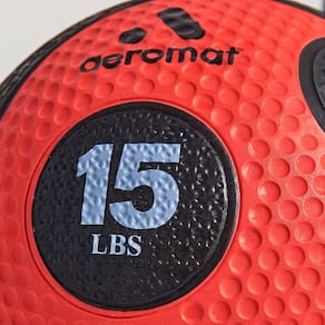 Corda de alimentação Medicine Ball Aeromat 6,8 kg vermelha