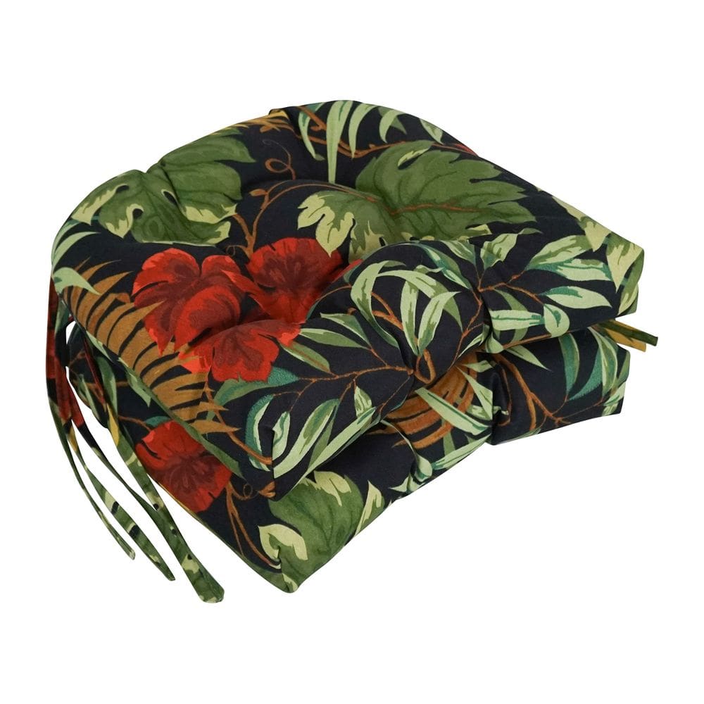 Almofada de cadeira Blazing Needles Outdoor com encosto arredondado 40x40cm