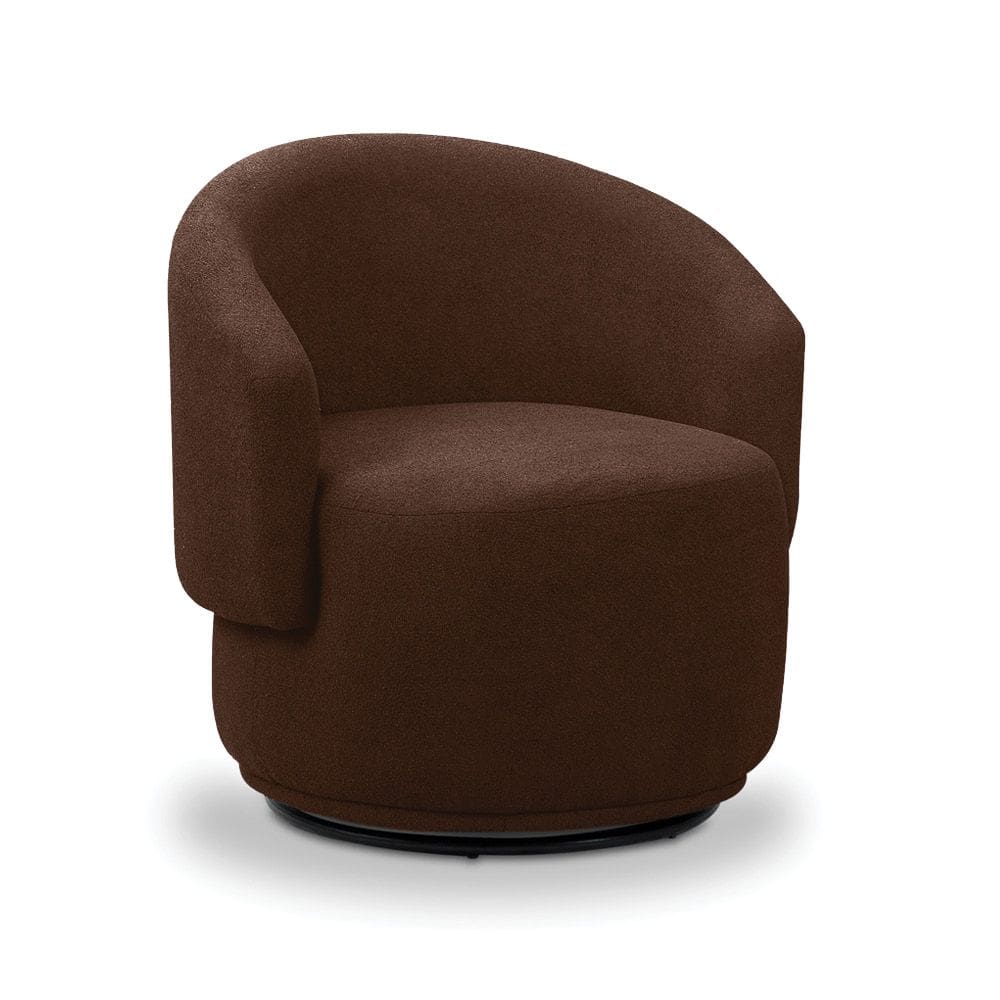 Poltrona Decorativa Orgânica Giratória Névoa Bouclê E03 - D`Rossi