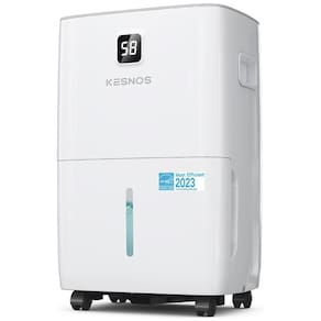 Desumidificador Kesnos 37,85 Litros Economia Energética para Residências com Mangueira de Drenagem, Display LED e Reservatório de 4L