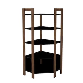 Estante De Canto Closet Multiuso 5 Prateleiras Az1020 Nogal-preto - Tecno Mobili