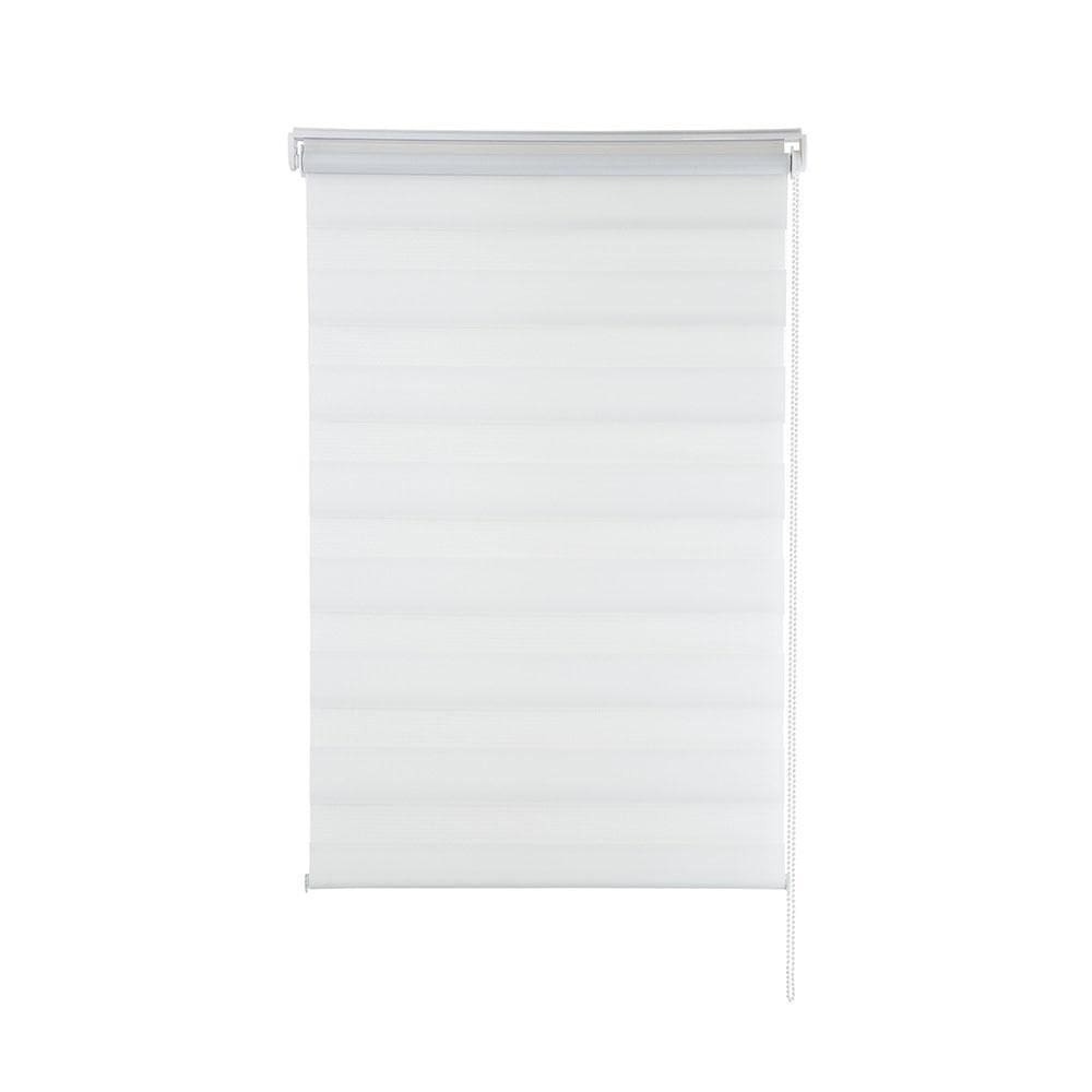 Persiana Zebra Rolo Dupla 120X260 Branca
