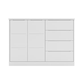 Cômoda Infantil 2 Portas 4 Gavetas Lua P04 Branco - Mpozenato