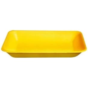 400 Bandeja De Isopor Amarela B03 Funda 23,5X18X28Cm 1Pct