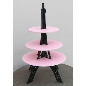 Bandeja-suporte Tipo Torre Para Doces E Bolos Em Mdf