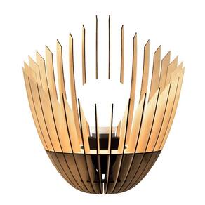 Abajur Grande De Chão El Salvador Mdf Luminária Preto Tamanho 85x80cm