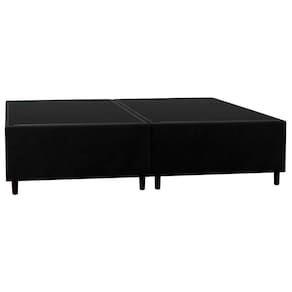 Base Cama Box Casal Queen 158cm Bipartido Hit I02 Suede Preto - Mpozenato