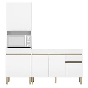 Paneleiro E Balcão Gabinete Sem Tampo 120cm Lina K02 Supremo - Mpozenato