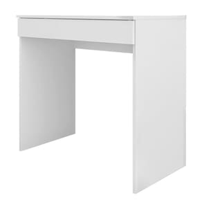Mesa Para Escrivaninha 1 Gaveta Alexia Branco - Ajl Móveis